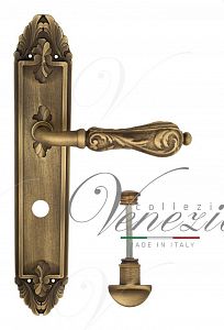 Дверная ручка на планке Venezia Monte Cristo WC сантехническая PL90 (мат. бронза); ?>