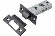 Защелка межкомнатная RENZ L 5-45 plastic Black (черный) с пластиковым языком