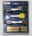 Цилиндровый механизм Master Lock 2-1-5 с перекодировкой 100мм (60х40) ключ/ключ (золото)