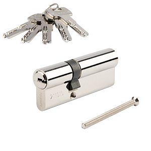 Цилиндровый механизм Apecs SM-80(30/50)-NI (никель) ключ/ключ; ?>