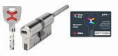 Цилиндровый механизм Cisa AP4 S 90мм (60/30Т) ключ/шток (никель)