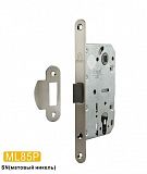 Врезной замок MSM ML85P SN под цилиндр. механизм (матовый никель) с пластиковой бесшумной защелкой