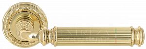 Дверная ручка Extreza BENITO (Бенито) 307 на розетке R02 полированная латунь F01; ?>