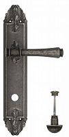 Дверная ручка на планке Venezia Callisto WC сантехническая PL90 (античное серебро)