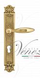 Дверная ручка на планке Venezia Maggiore CYL под цилиндр PL97 (полир. латунь)