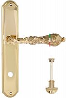 Дверная ручка на планке Extreza Greta 302 WC сантехническая PL01 (полированная латунь) F01