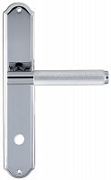 Дверная ручка на планке Extreza Tuba 126 WC сантехническая PL01 (полированный хром) F04