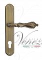 Дверная ручка на планке Venezia Monte Cristo CYL под цилиндр PL02 (мат. бронза)
