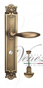 Дверная ручка на планке Venezia Maggiore WC сантехническая PL97 (мат. бронза); ?>