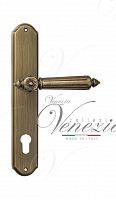 Дверная ручка на планке Venezia Castello CYL под цилиндр PL02 (мат. бронза)