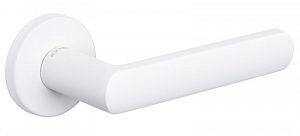 Дверная ручка Extreza Hi-Tech Slim AQUA 113 R12 круглое основание F26 (белый матовый); ?>