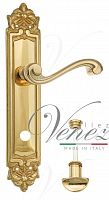 Дверная ручка на планке Venezia Vivaldi WC сантехническая PL96 (полир. латунь)