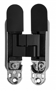 Петля скрытой установки ZF CDH-3D 115x23 соосная универсальная MBL (черный матовый); ?>