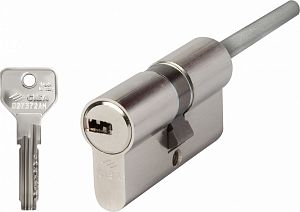 Цилиндровый механизм Cisa ASIX 70мм (40/30Т) ключ/шток (никель); ?>