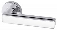 Ручка раздельная Armadillo CUBE URB3 CP/White-14 Хром/белый