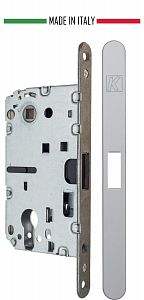 Врезной замок магнитный с доводчиком KOBLENZ SPINOFF Y85 под цилиндр CS (матовый хром); ?>