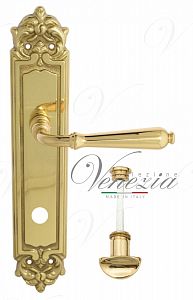 Дверная ручка на планке Venezia Classic WC сантехническая PL96 (полир. латунь); ?>