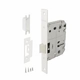 Замок врезной Fuaro P72-50 PLASTIC сантехнический WH (белый) с пластиковой бесшумной защелкой