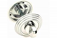 Фиксатор сантехнический Adden Bau WC V003 круглый ENAMEL/CHROME (белая эмаль/хром)
