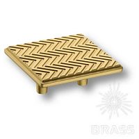 Мебельная ручка кнопка BRASS 4204 032MP35 (Матовое золото)