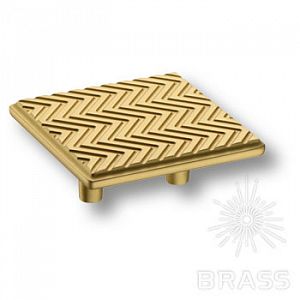 Мебельная ручка кнопка BRASS 4204 032MP35 (Матовое золото); ?>