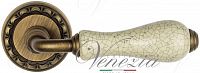 Дверная ручка Venezia Colosseo D2 (мат. бронза с керамикой)