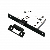 Врезной замок RENZ LB 2070 Black (черный) сантехнический