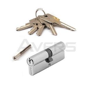 Цилиндровый механизм Avers ZC-80-CR (хром) ключ/ключ; ?>