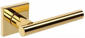 Дверная ручка Extreza Hi-Tech Slim PIVOT 132 R15 квадратное основание F01 (полированная латунь); ?>