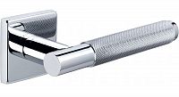 Дверная ручка Extreza Hi-Tech Slim TUBA 126 R15 квадратное основание F04 (полированный хром)