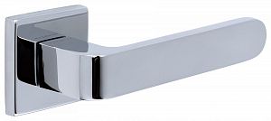 Дверная ручка Extreza Hi-Tech Slim RUBI 121 R11 квадратное основание F04 (полированный хром); ?>