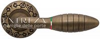 Дверная ручка Extreza MIREL (Мирел) 316 на розетке R04 матовая бронза F03