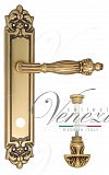 Дверная ручка на планке Venezia Olimpo WC-4 сантехническая PL96 (франц. золото)