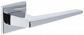 Дверная ручка Extreza Hi-Tech Slim ALIOT 129 R15 квадратное основание F04 (полированный хром)
