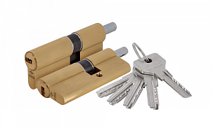 Цилиндровый механизм Cisa ASIX 90мм (30/60Т) ключ/вертушка (латунь); ?>