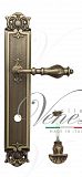Дверная ручка на планке Venezia Gifestion WC-4 сантехническая PL97 (мат. бронза)