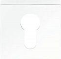 Накладка цилиндровая ORO&ORO ET 13 квадрат WHITE (белый) Арт: 45697