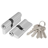 Цилиндровый механизм Ajax AX100 80мм (35/45) 100 ключ/ключ CP (хром)