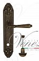 Дверная ручка на планке Venezia Classic WC сантехническая PL90 (ант. бронза)