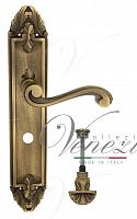 Дверная ручка на планке Venezia Vivaldi WC-4 сантехническая PL90 (мат. бронза)