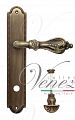Дверная ручка на планке Venezia Florence WC-4 сантехническая PL98 (мат. бронза)