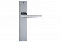 Дверная ручка на планке Extreza Hi-tech NUVO 125 PL11 WC сантехническая (полированный хром) F04