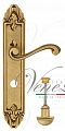 Дверная ручка на планке Venezia Vivaldi WC сантехническая PL90 (франц. золото)