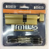 Цилиндровый механизм Master Lock 100мм (60х40Т) ключ/вертушка (золото)