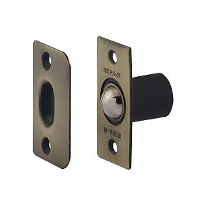 Защелка межкомнатная Нора-М ЗШ2 шариковая (старая бронза); ?>