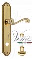 Дверная ручка на планке Venezia Vivaldi WC сантехническая PL98 (полир. латунь)