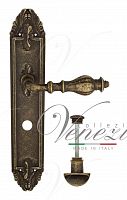 Дверная ручка на планке Venezia Gifestion WC сантехническая PL90 (ант. бронза)