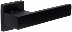 Дверная ручка Extreza Hi-Tech Slim SPARK 115 R11 квадратное основание F22 (черный матовый); ?>