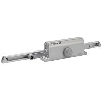 Дверной доводчик НОРА-M со скользящей тягой 450 Slider ISPARUS 110-160кг (серый)