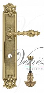 Дверная ручка на планке Venezia Gifestion WC-4 сантехническая PL97 (полир. латунь); ?>